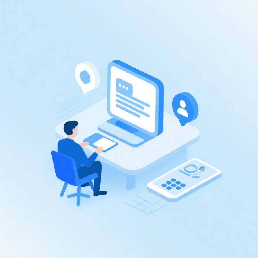 数字化沟通与支持服务示意图