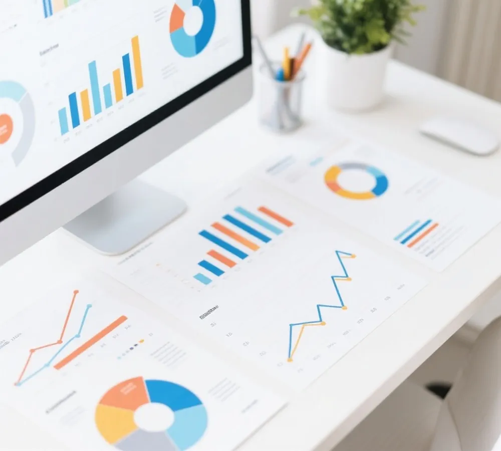 走势与数据分析示意图